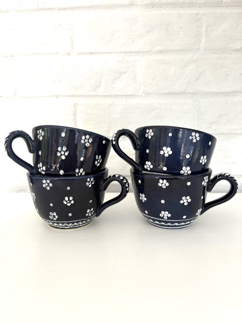 Gmundner Keramik Mug Cup Set of 4